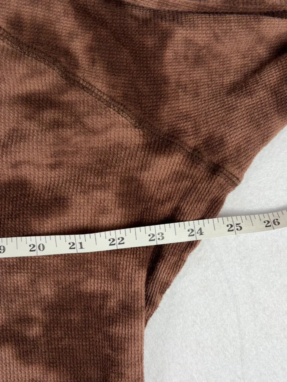 Y2K Cheetah Tie Dye Long Sleeve Women's XL Brown Distressed Shabby Chic Grunge